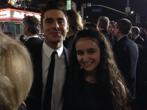 After meeting Zac Efron, Eliana cannot stop smiling!