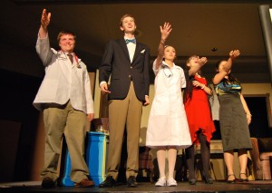 Actors in the Upper School Play worked hard all semester to prepare for their performance.