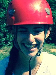 Photo by R. Gina Renee. Senior Moriah Abrams gets her game face on as she prepares to conquer The Tower.